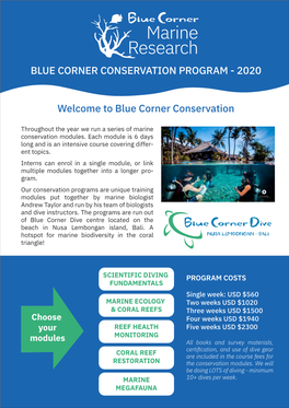 Conservation Program Description
