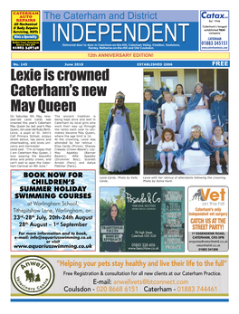 Lexie Is Crowned Caterham's New May Queen
