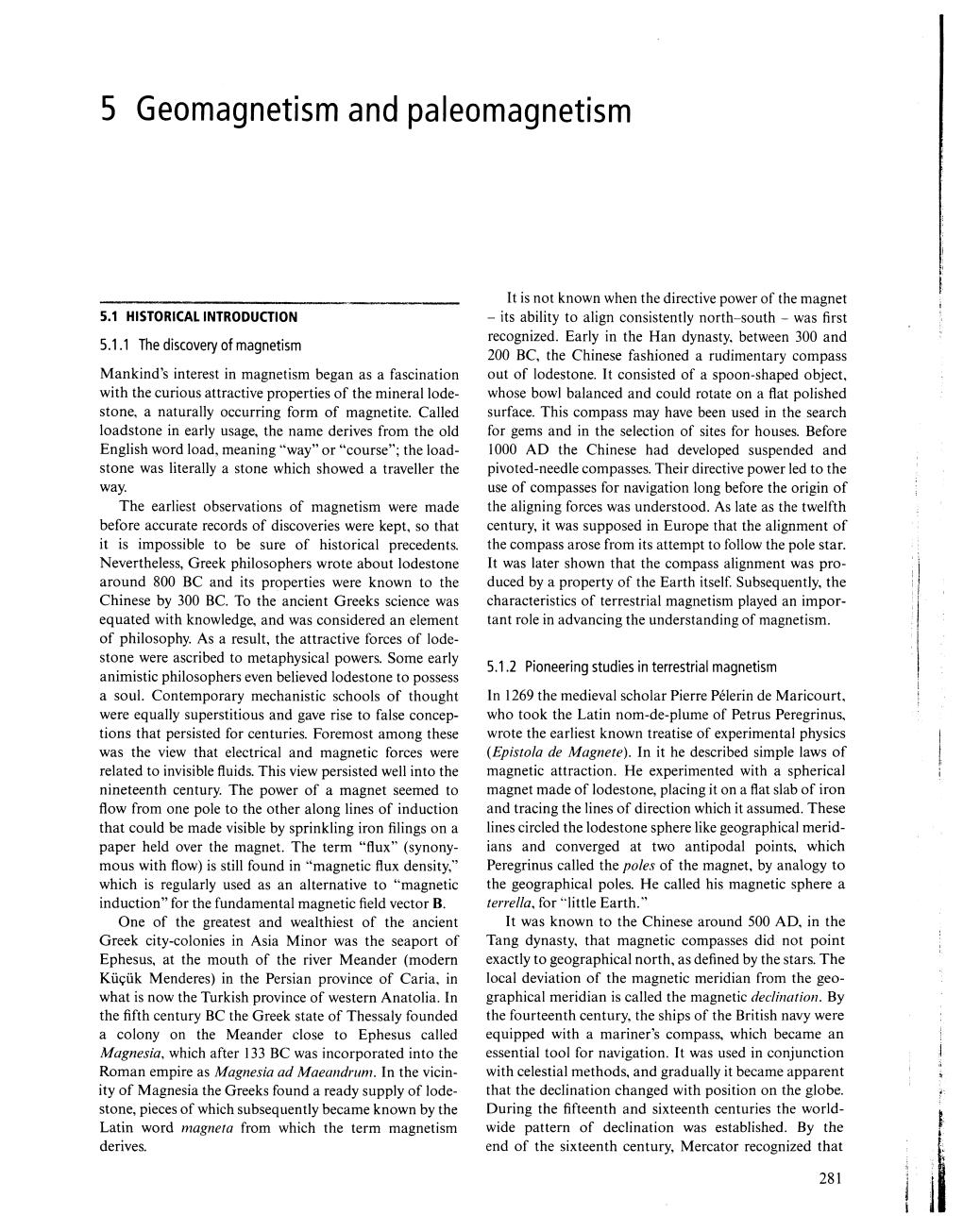 5 Geomagnetism and Paleomagnetism