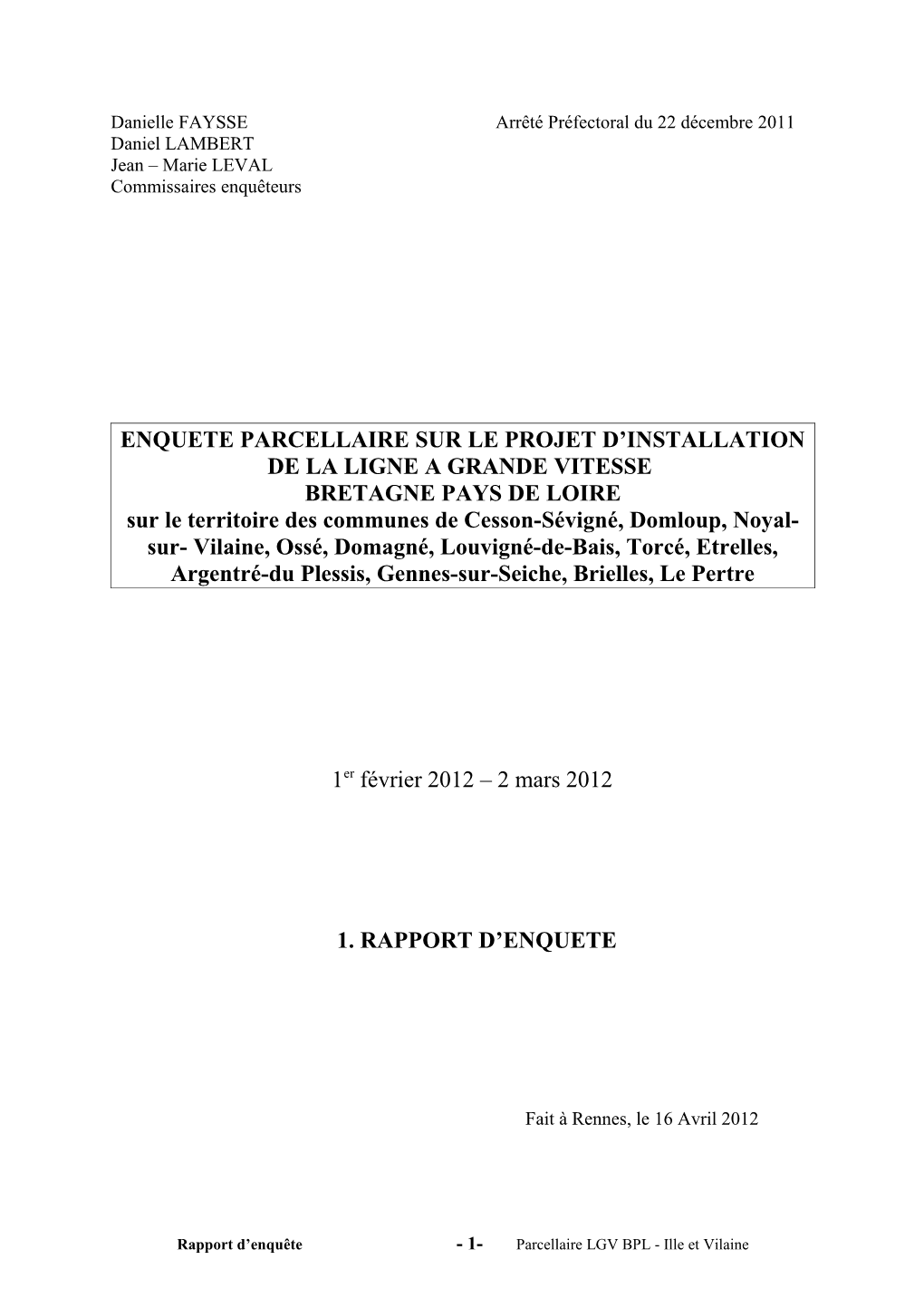 Rapport Enquete Parcellaire LGV[1]