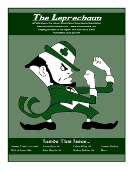 The Leprechaun a Publication of the Harper Woods Notre Dame Alumni Association