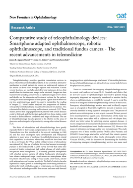 Comparative Study of Teleophthalmology Devices