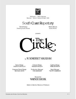 The Circle.’ Back Row, Left to Right, Travis Vaden, Dou- Glas Weston, Nancy Bell, John Hines, Rebecca Dines and John-David Keller
