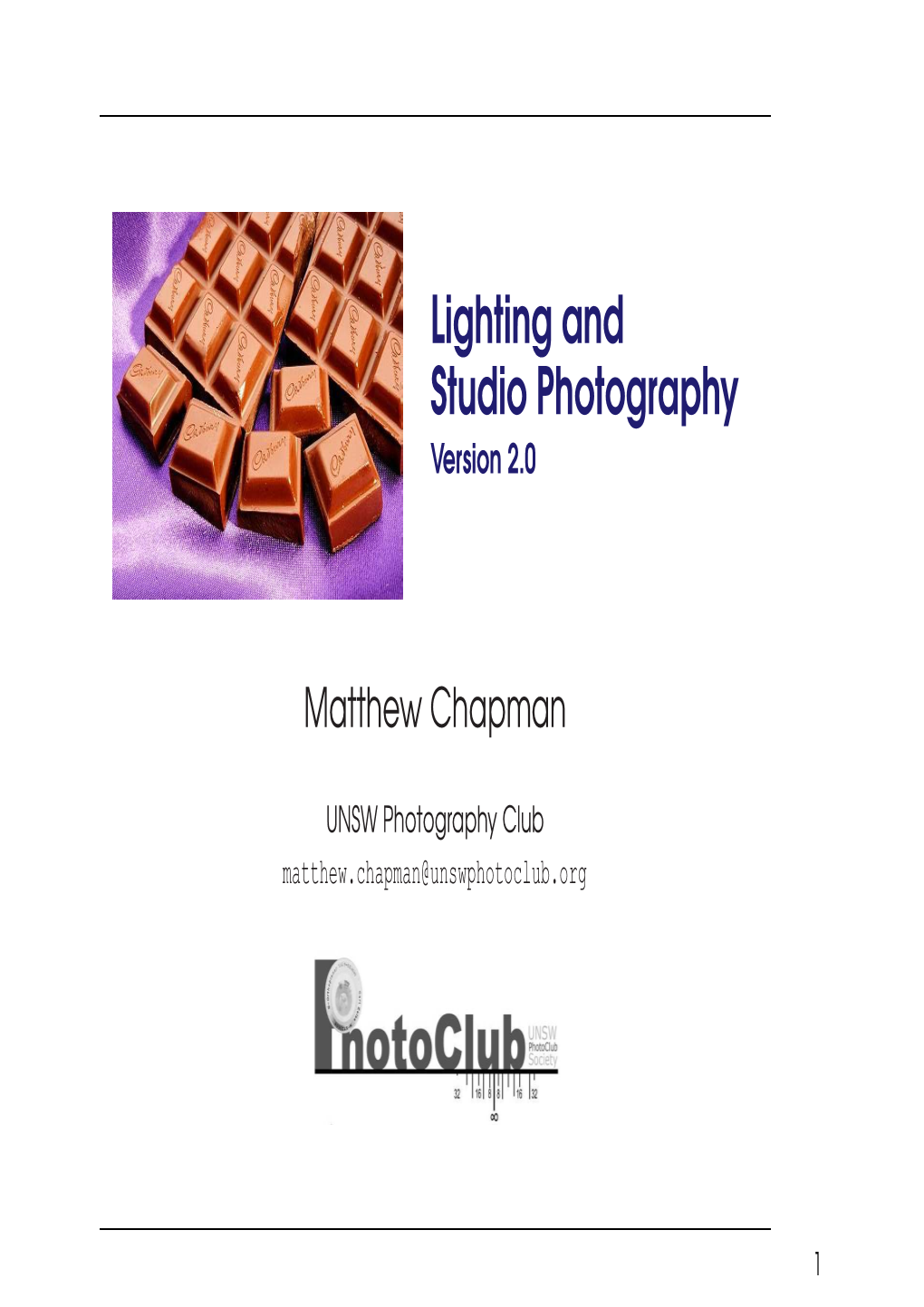 Lighting and Studio Photography Version 2.0