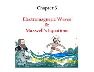 Chapter 3 Electromagnetic Waves & Maxwell's Equations