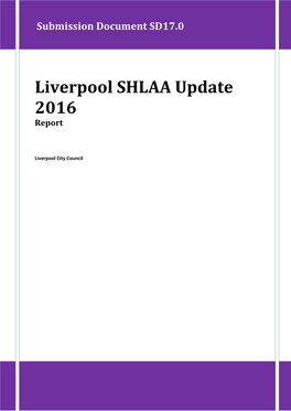 Liverpool SHLAA Update 2016 Report