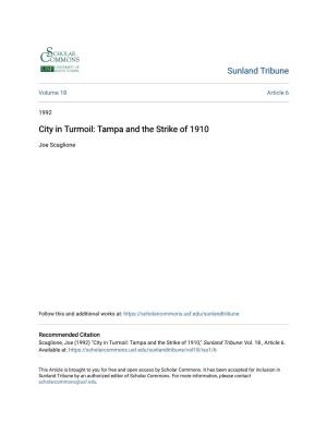 City in Turmoil: Tampa and the Strike of 1910