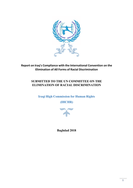 Report on Iraq's Compliance with the International Convention on the Elimination of All Forms of Racial Discrimination