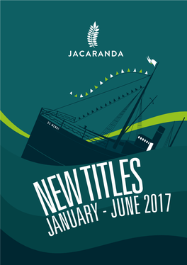June 2017 Janua Welcome to a New Year of New Books!