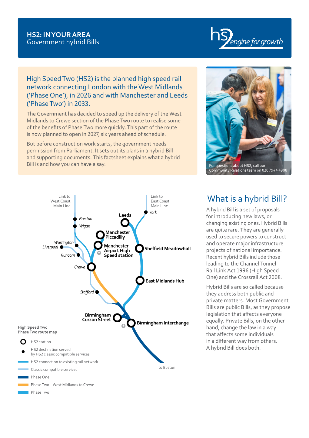 What Is a Hybrid Bill? Main Line Main Line York a Hybrid Bill Is a Set of Proposals Leeds Preston for Introducing New Laws, Or Wigan Changing Existing Ones