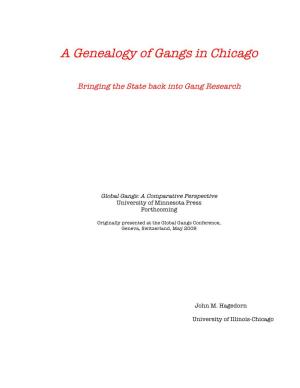 A Genealogy of Gangs in Chicago