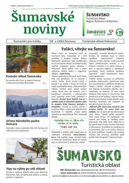 Šumavské Noviny, Destinační Management PRO Šumavsko, Z.S