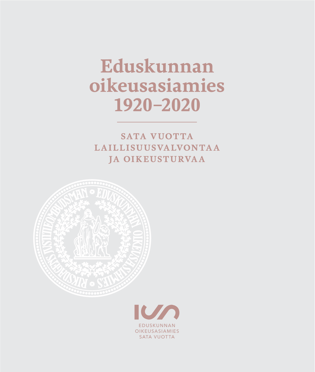 Eduskunnan Oikeusasiamies 1920–2020