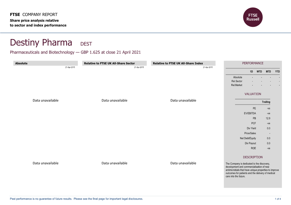 FTSE Factsheet