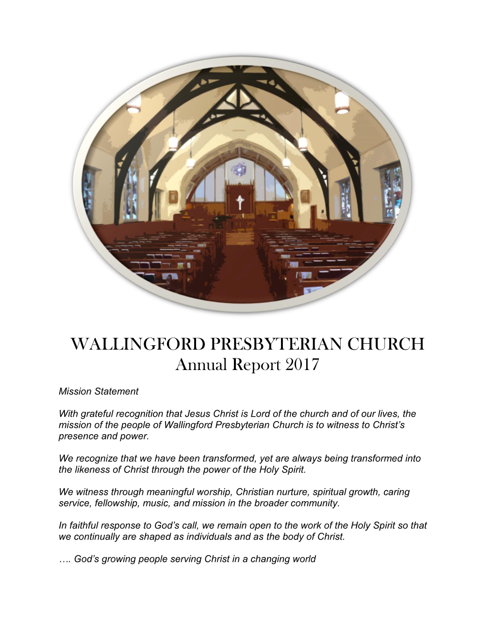 WALLINGFORD PRESBYTERIAN CHURCH Annual Report 2017