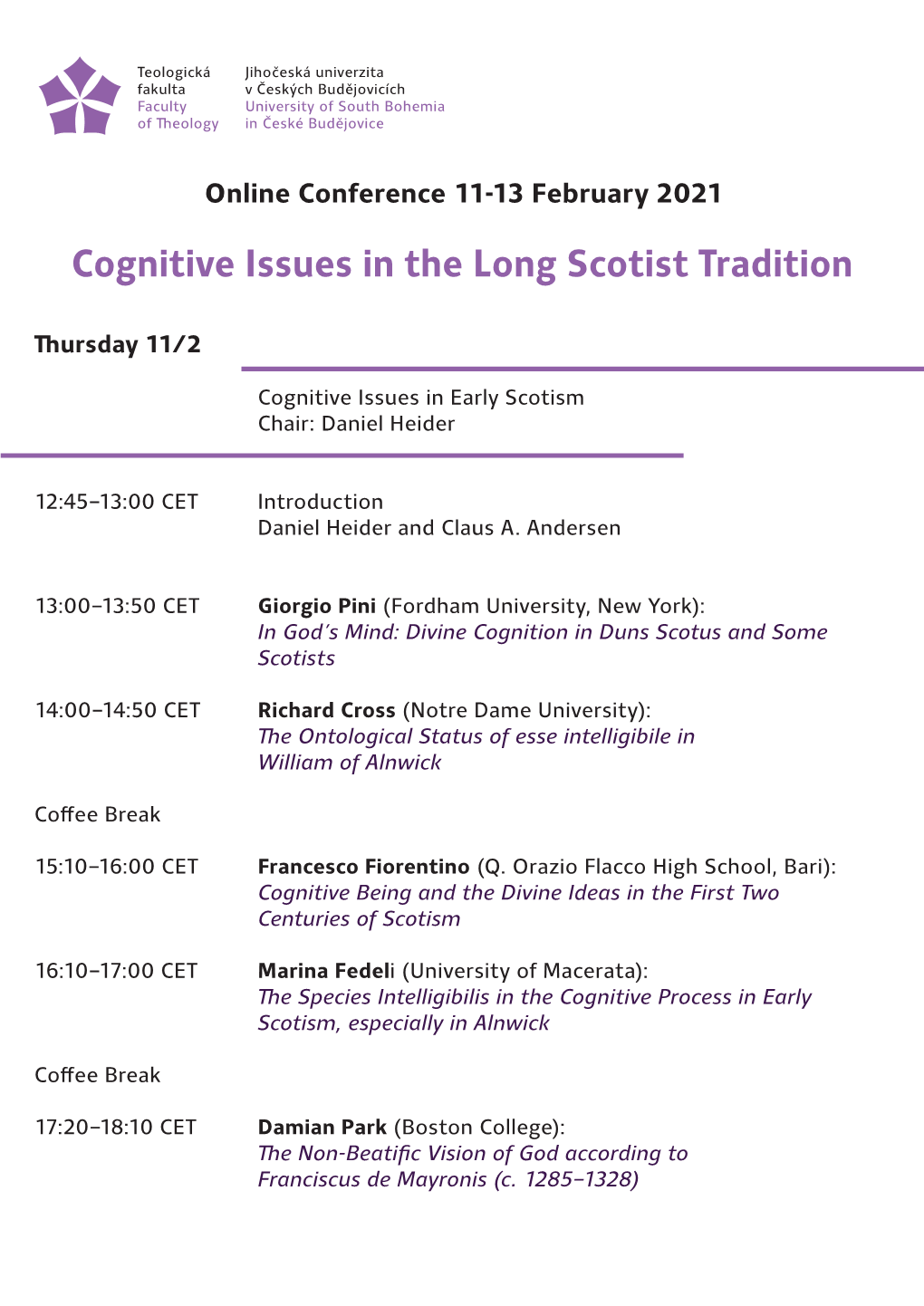 Cognitive Issues in the Long Scotist Tradition