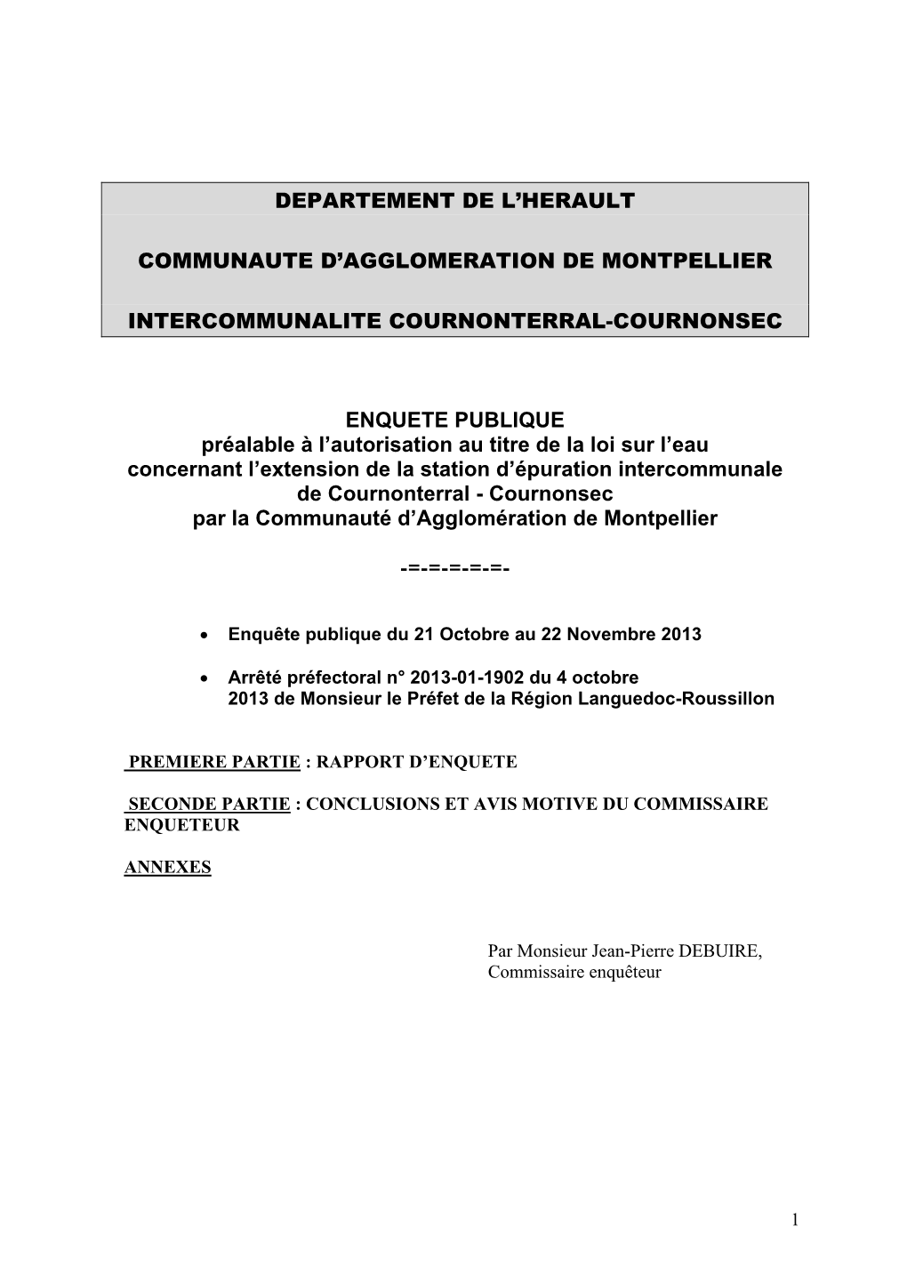 Extension De La Station D'épuration Intercommunale De Cournonterral