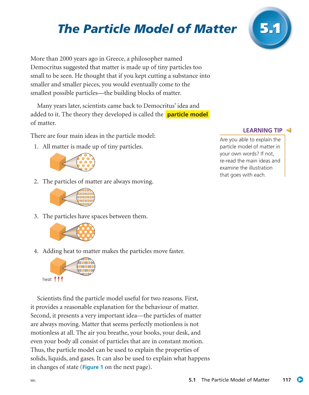 The Particle Model of Matter 5.1