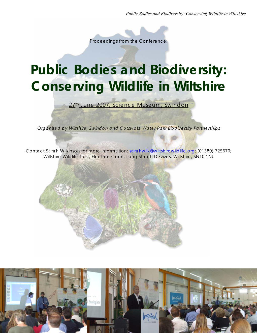 Conserving Wildlife in Wiltshire