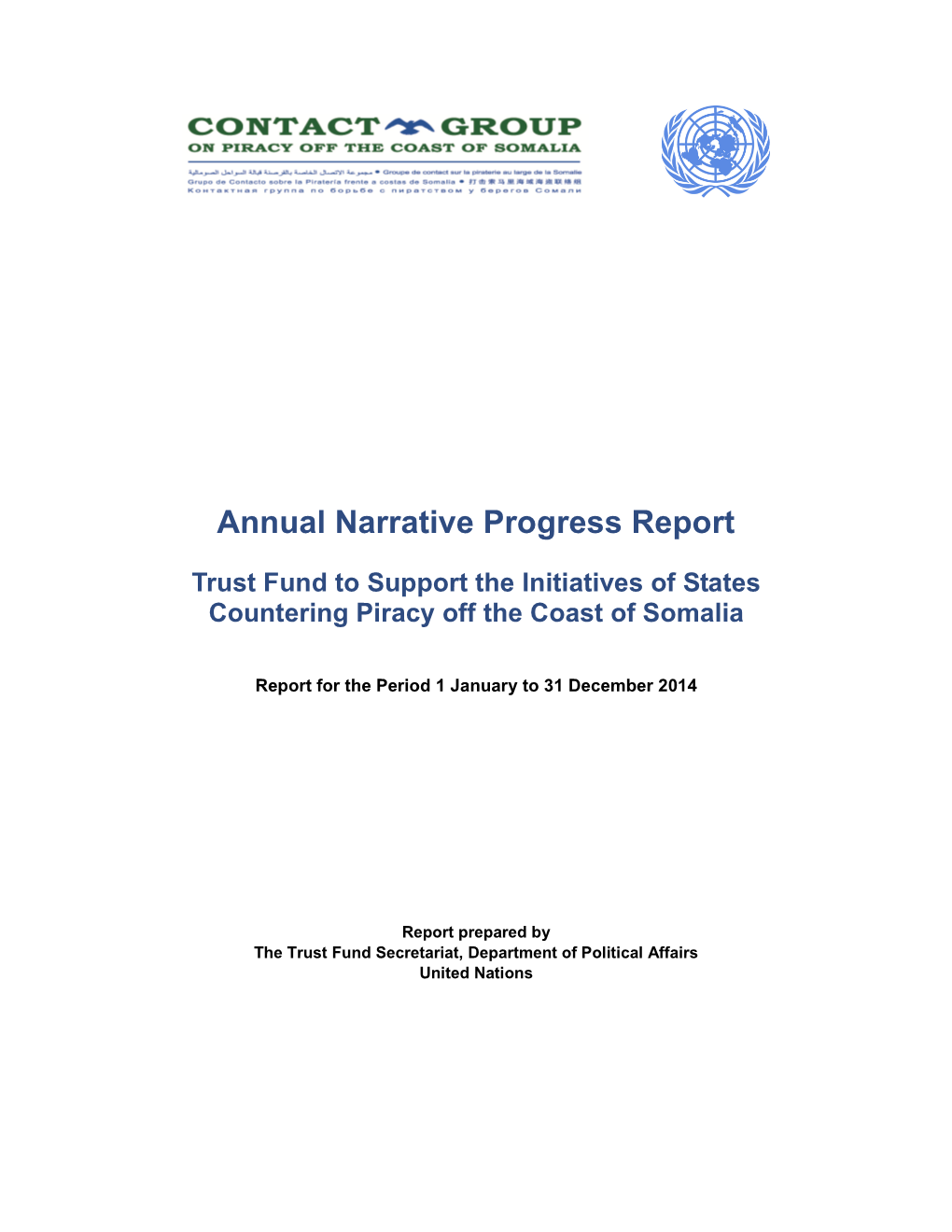 Annual Narrative Progress Report