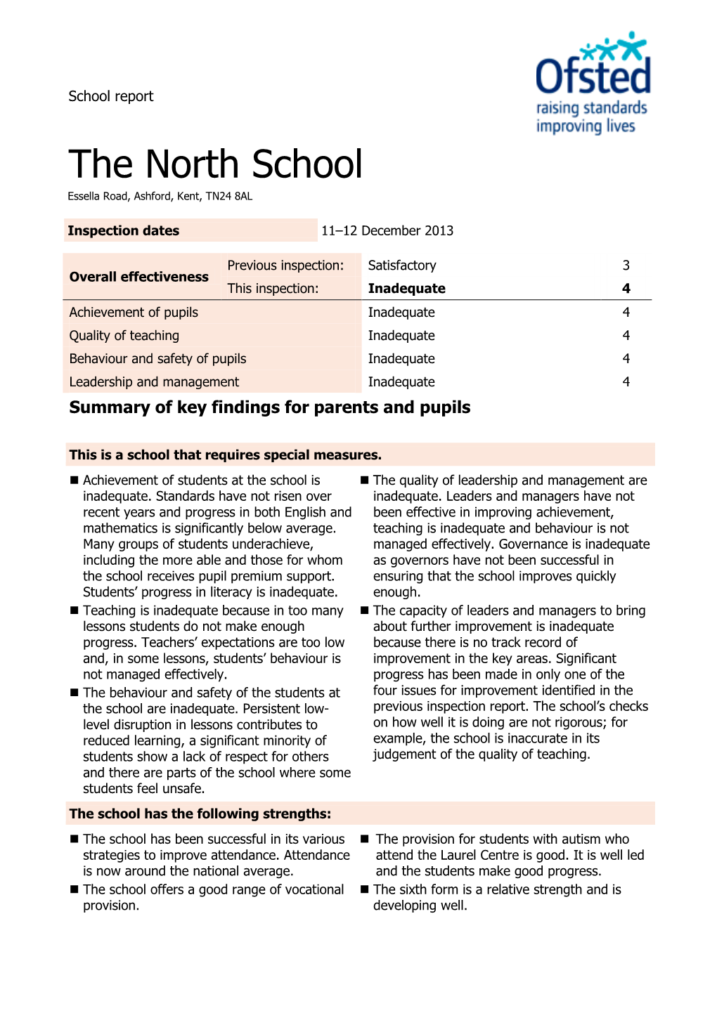 The North School Essella Road, Ashford, Kent, TN24 8AL