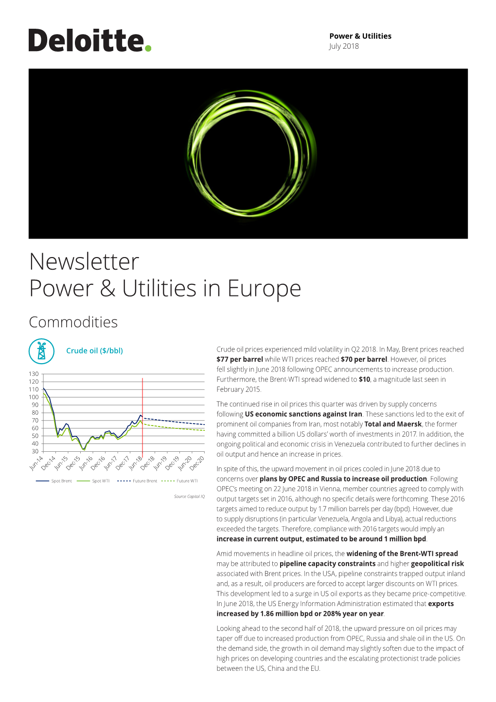 Power & Utilities in Europe | Newsletter July 2018