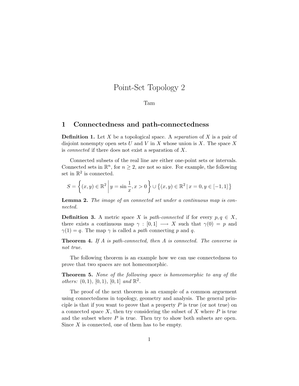 Point-Set Topology 2