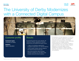 Logicalis and Cisco University of Derby Success Story