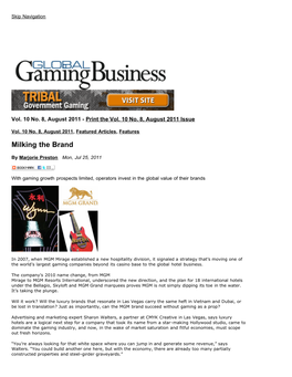 Global Gaming Business Magazine and Managing Editor of Casino Connection Atlantic City