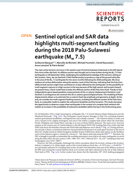 Sentinel Optical and SAR Data Highlights Multi-Segment