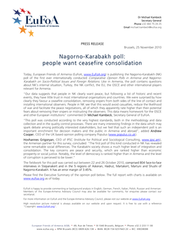 Nagorno-Karabakh Poll