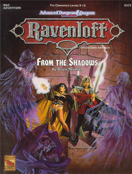 RAVENLOFT Are Registered Trademarks Owned by TSR, Inc