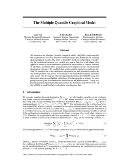 The Multiple Quantile Graphical Model