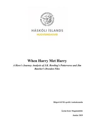 When Harry Met Harry a Hero's Journey Analysis of JK