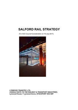 Salford CC Rail Strategy
