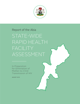 Abia STATE-WIDE RAPID HEALTH FACILITY ASSESSMENT