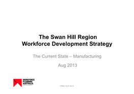 The Swan Hill Region Workforce Development Strategy