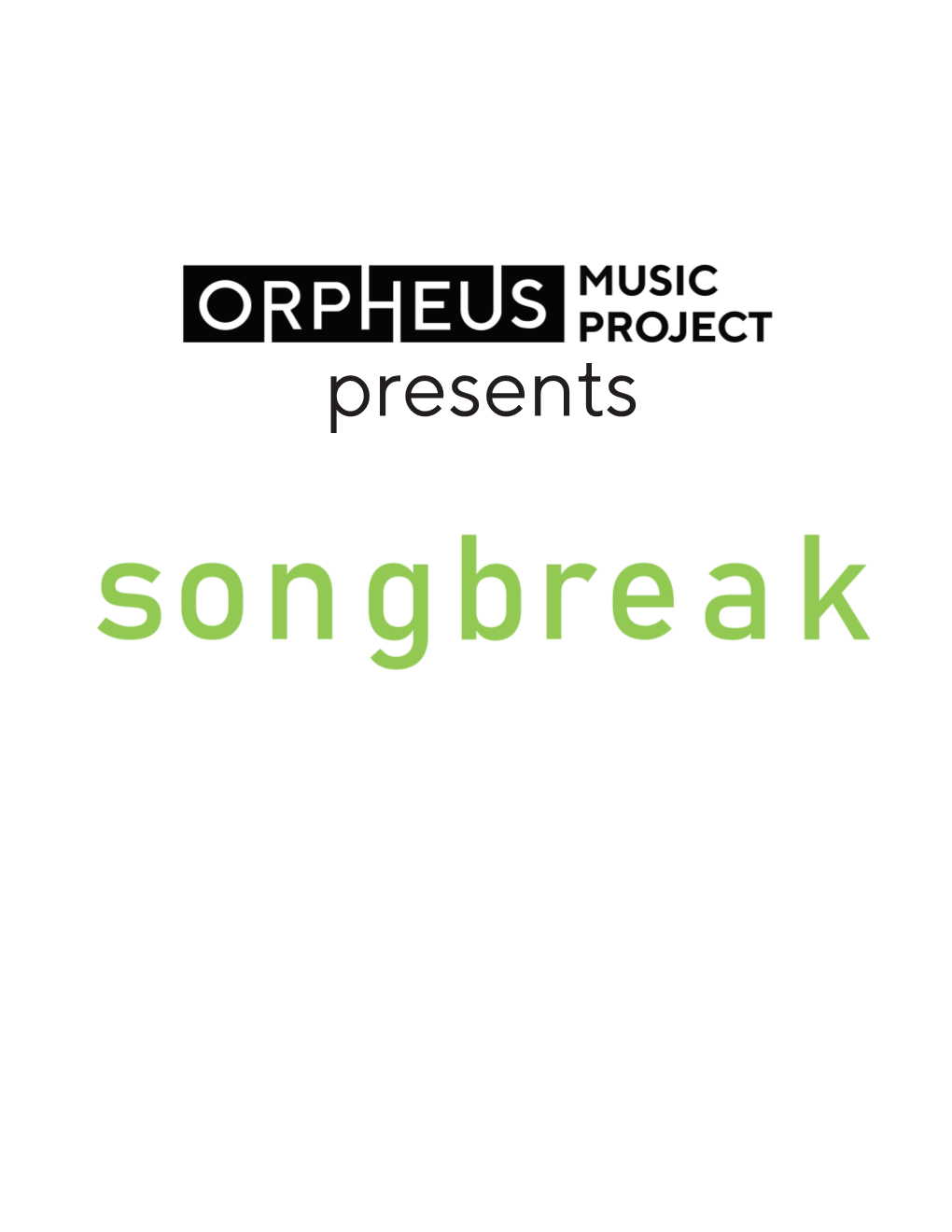 Songbreak Program