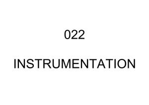 Lo 022 Instrumentation