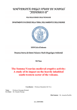 The Somma-Vesuvius Medieval Eruptive Activity: a Study of Its Impact on the Heavily Inhabited South-Western Sector of the Volcano
