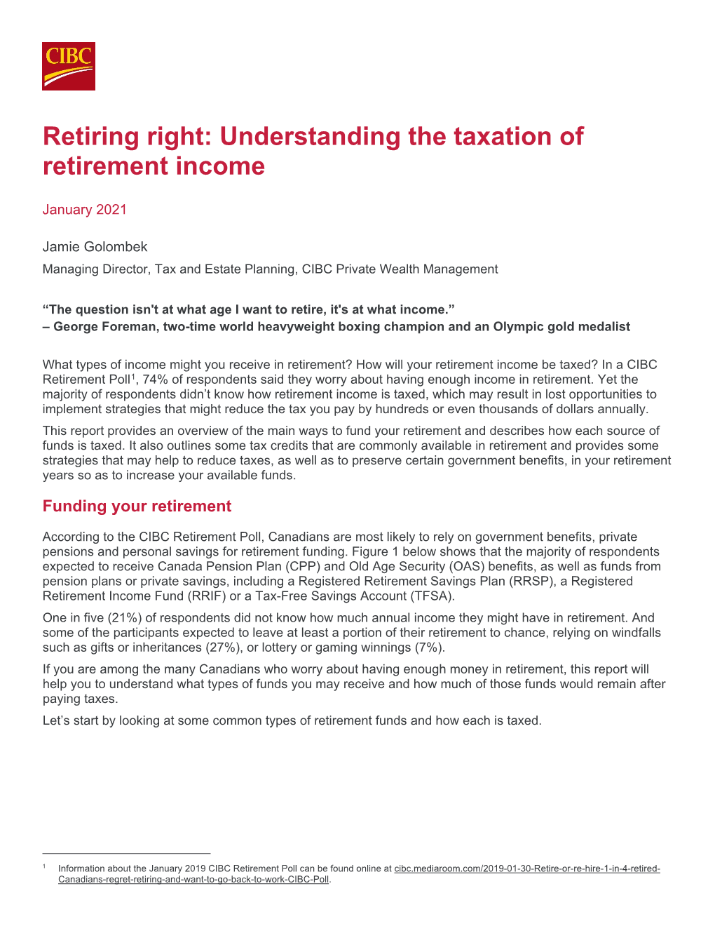 Retiring Right: Understanding the Taxation of Retirement Income