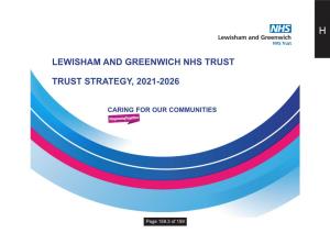 Lewisham and Greenwich Nhs Trust Trust Strategy, 2021