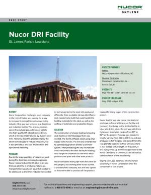 Nucor DRI Facility St