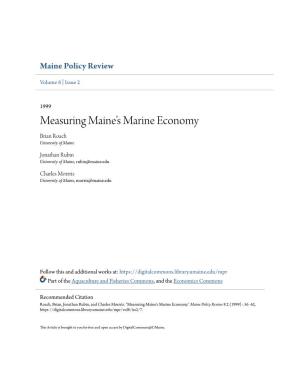Measuring Maine's Marine Economy
