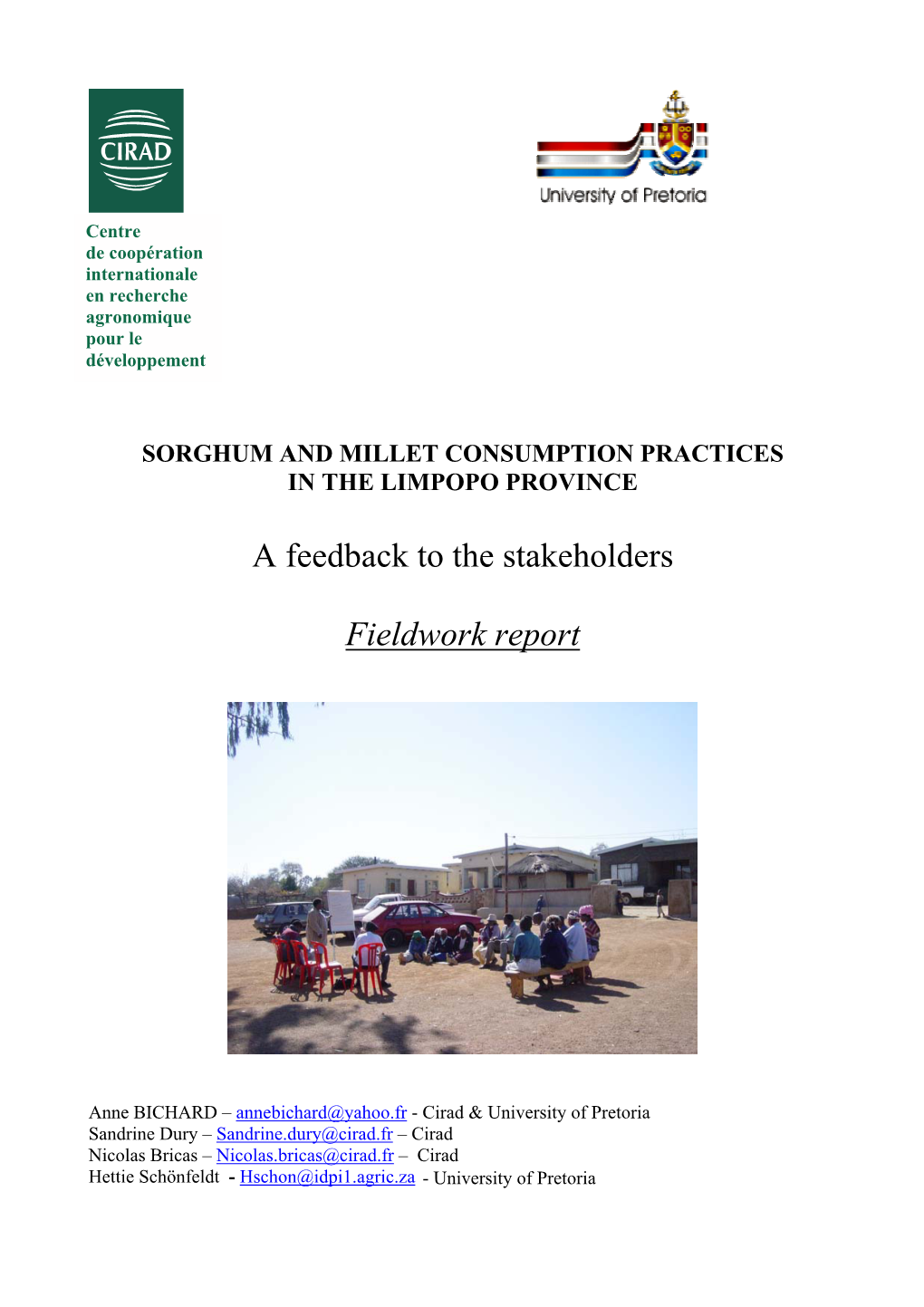 Sorghum and Millet Consumption Practices in the Limpopo Province