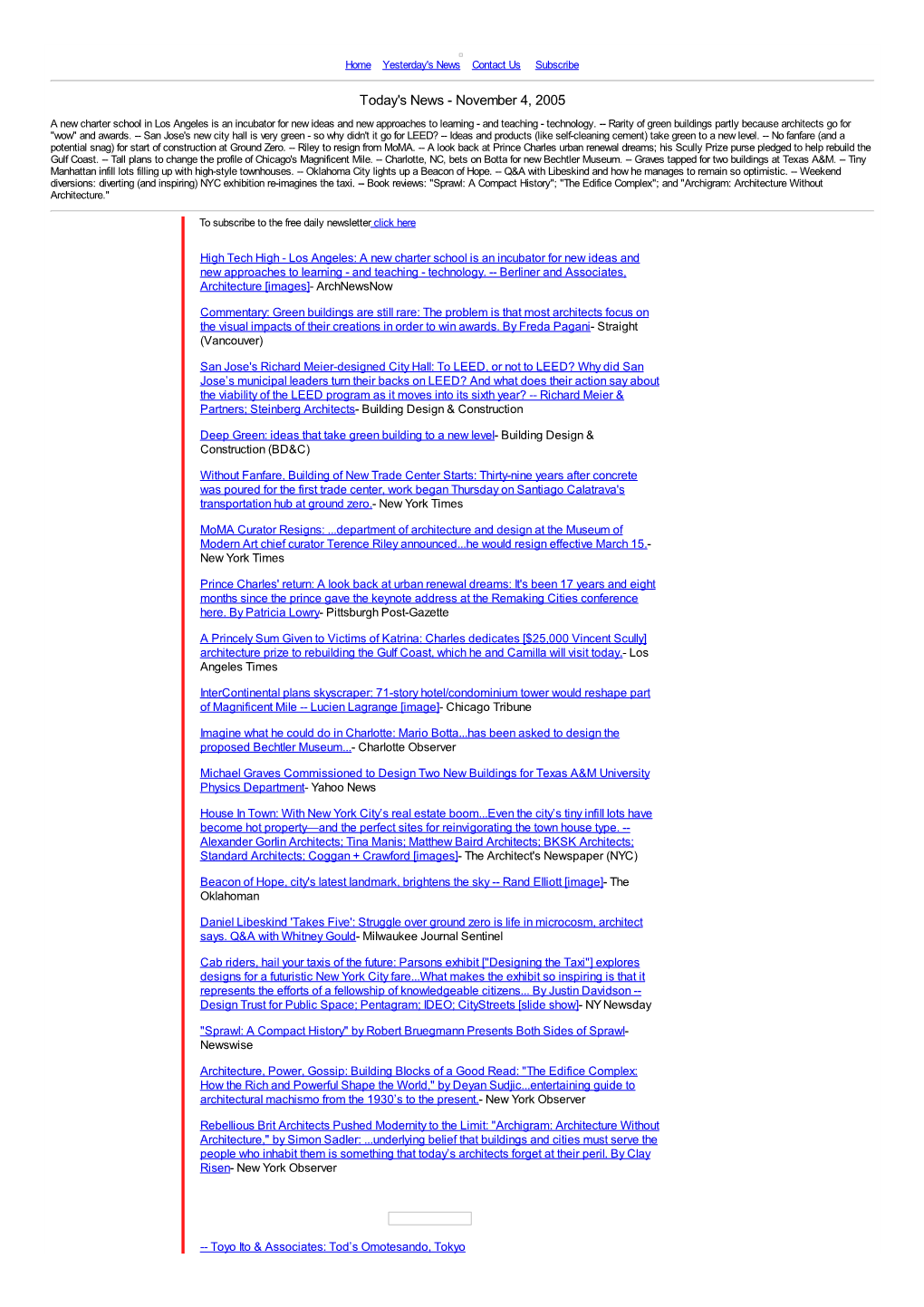 Today's News - November 4, 2005 a New Charter School in Los Angeles Is an Incubator for New Ideas and New Approaches to Learning - and Teaching - Technology