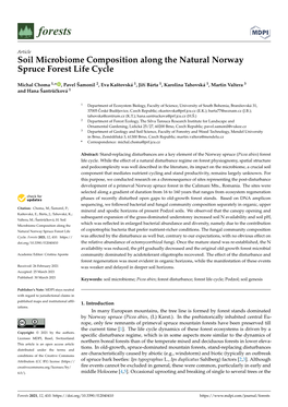Soil Microbiome Composition Along the Natural Norway Spruce Forest Life Cycle