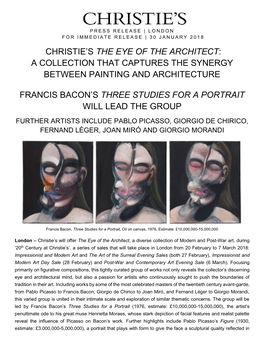 Christie's the Eye of the Architect: a Collection