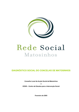 Diagnóstico Social Do Concelho De Matosinhos