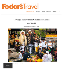 15 Ways Halloween Is Celebrated Around the World – Fodors Travel